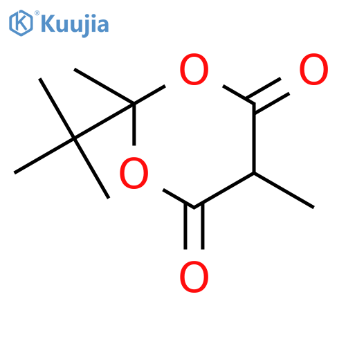 1,3-Dioxane-4,6-dione, 2-(1,1-dimethylethyl)-2,5-dimethyl- structure