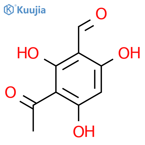 Benzaldehyde, 3-acetyl-2,4,6-trihydroxy- structure