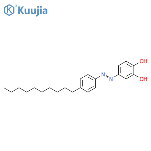 1,2-Benzenediol, 4-[(4-decylphenyl)azo]- structure