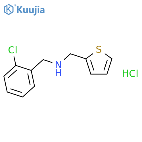 2-THIOPHENEMETHANAMINE, N-[(2-CHLOROPHENYL)METHYL]-, HYDROCHLORIDE structure