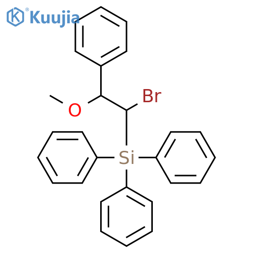 Silane, (1-bromo-2-methoxy-2-phenylethyl)triphenyl- structure