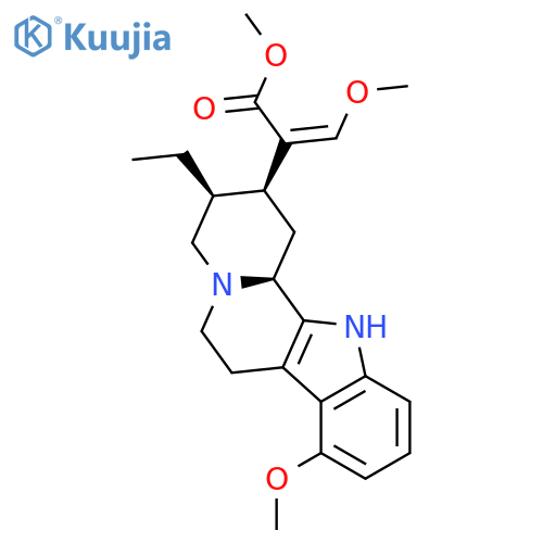 (E)-Methyl 2-((2S,3S,12bS)-3-ethyl-8-methoxy-1,2,3,4,6,7,12,12b-octahydroindolo[2,3-a]quinolizin-2-yl)-3-methoxyacrylate structure