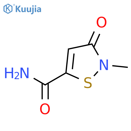 5-Isothiazolecarboxamide, 2,3-dihydro-2-methyl-3-oxo- structure