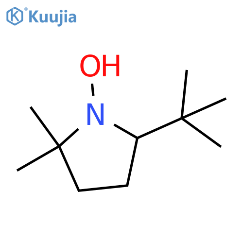 Pyrrolidine, 5-(1,1-dimethylethyl)-1-hydroxy-2,2-dimethyl- structure