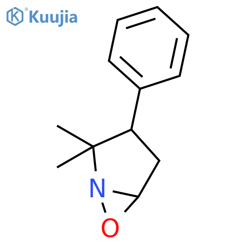 6-Oxa-1-azabicyclo[3.1.0]hexane, 2,2-dimethyl-3-phenyl-, trans- structure
