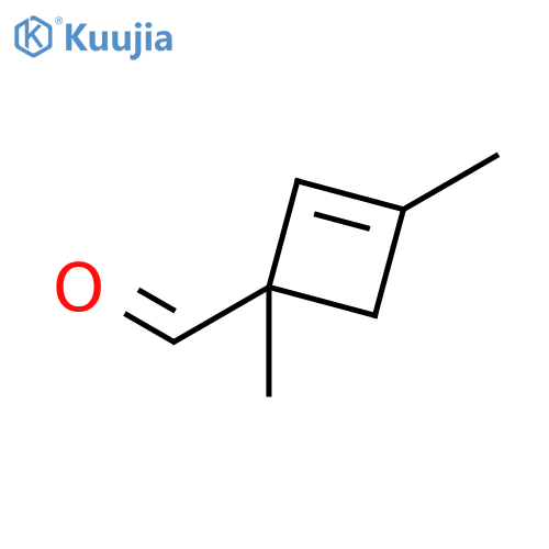 2-Cyclobutene-1-carboxaldehyde, 1,3-dimethyl- structure