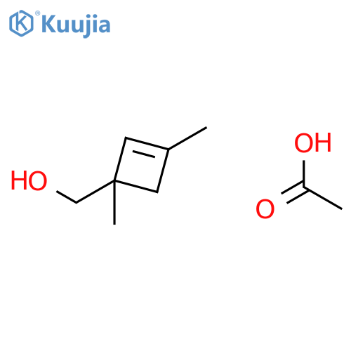 2-Cyclobutene-1-methanol, 1,3-dimethyl-, acetate structure