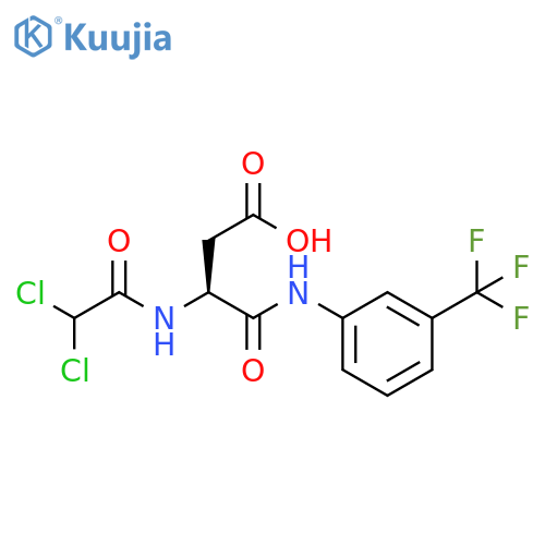 Butanoic acid, 3-[(dichloroacetyl)amino]-4-oxo-4-[[3-(trifluoromethyl)phenyl]amino]-, (S)- (9CI) structure