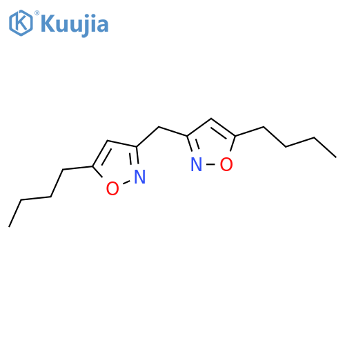 Isoxazole, 3,3'-methylenebis[5-butyl- structure