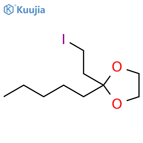 1,3-Dioxolane, 2-(2-iodoethyl)-2-pentyl- structure