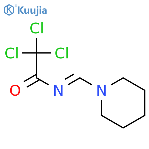 Acetamide, 2,2,2-trichloro-N-(1-piperidinylmethylene)- structure