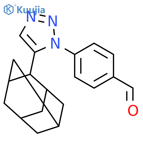 Benzaldehyde, 4-(5-tricyclo[3.3.1.13,7]dec-2-yl-1H-1,2,3-triazol-1-yl)- structure