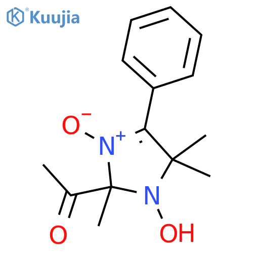 Ethanone,1-(2,5-dihydro-1-hydroxy-2,5,5-trimethyl-3-oxido-4-phenyl-1H-imidazol-2-yl)- structure