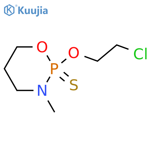 2H-1,3,2-Oxazaphosphorine, 2-(2-chloroethoxy)tetrahydro-3-methyl-, 2-sulfide structure