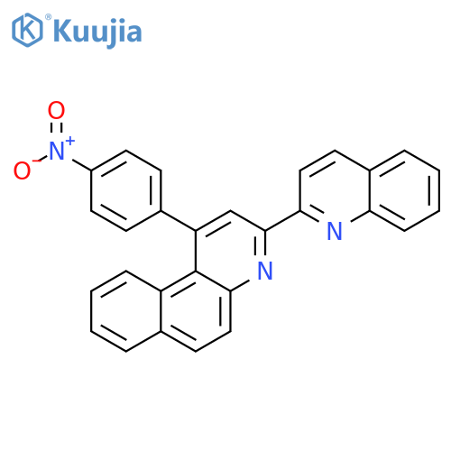 Benzo[f]quinoline, 1-(4-nitrophenyl)-3-(2-quinolinyl)- structure