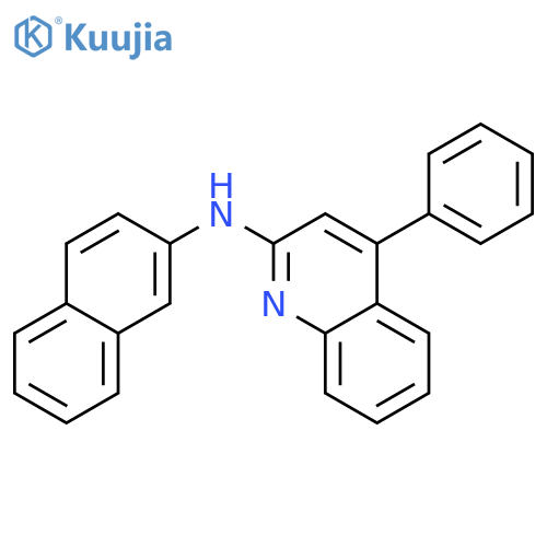 2-Quinolinamine, N-2-naphthalenyl-4-phenyl- structure
