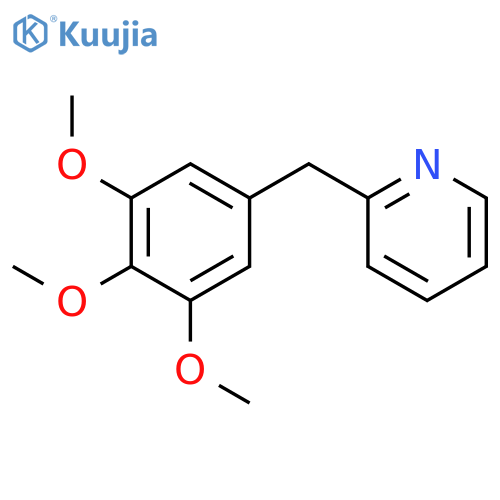 Pyridine, 2-[(3,4,5-trimethoxyphenyl)methyl]- structure