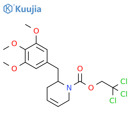 1(2H)-Pyridinecarboxylic acid, 3,6-dihydro-2-[(3,4,5-trimethoxyphenyl)methyl]-, 2,2,2-trichloroethyl ester structure
