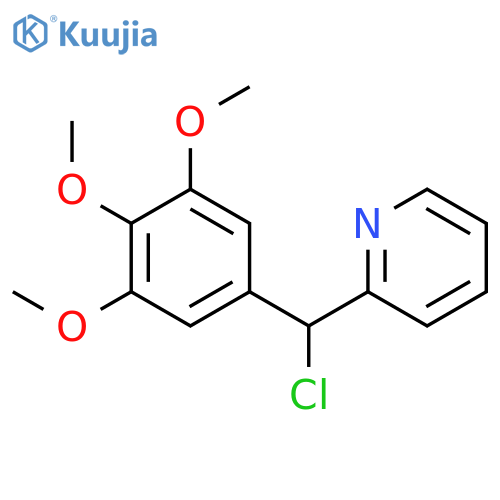 Pyridine, 2-[chloro(3,4,5-trimethoxyphenyl)methyl]- structure