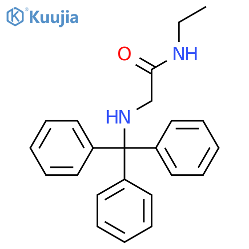 ACETAMIDE, N-ETHYL-2-[(TRIPHENYLMETHYL)AMINO]- structure