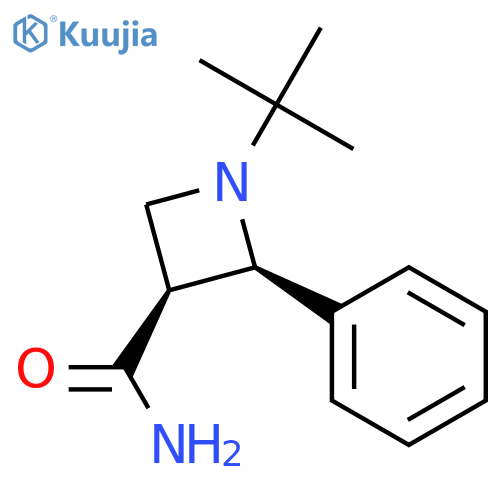 3-AZETIDINECARBOXAMIDE, 1-(1,1-DIMETHYLETHYL)-2-PHENYL-, CIS- structure