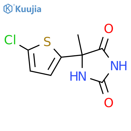 5-(5-Chlorothiophen-2-yl)-5-methylimidazolidine-2,4-dione structure