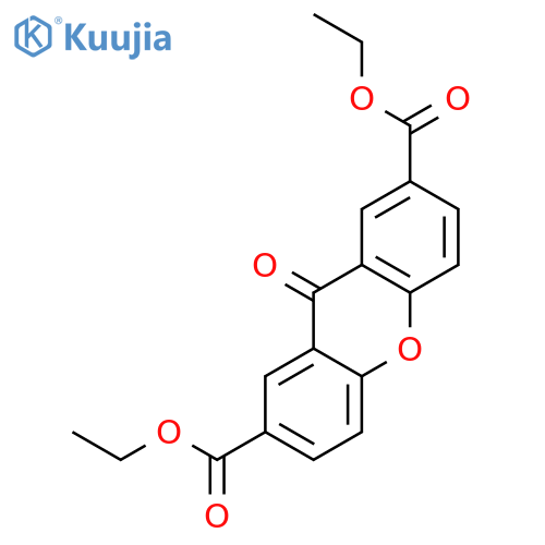 9H-Xanthene-2,7-dicarboxylic acid, 9-oxo-, diethyl ester structure