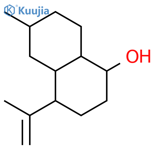 1-Naphthalenol, decahydro-6-methyl-4-(1-methylethenyl)- structure