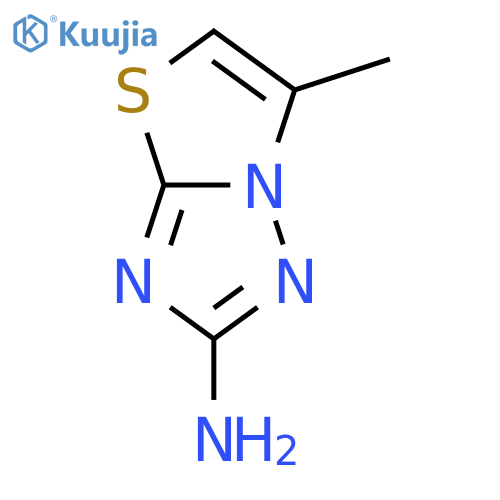 Thiazolo[3,2-b][1,2,4]triazol-2-amine, 6-methyl- structure
