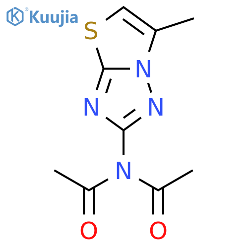 Acetamide, N-acetyl-N-(6-methylthiazolo[3,2-b][1,2,4]triazol-2-yl)- structure