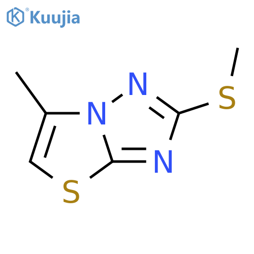 Thiazolo[3,2-b][1,2,4]triazole, 6-methyl-2-(methylthio)- structure