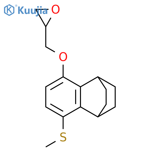 Oxirane,[[[1,2,3,4-tetrahydro-8-(methylthio)-1,4-ethanonaphthalen-5-yl]oxy]methyl]- structure