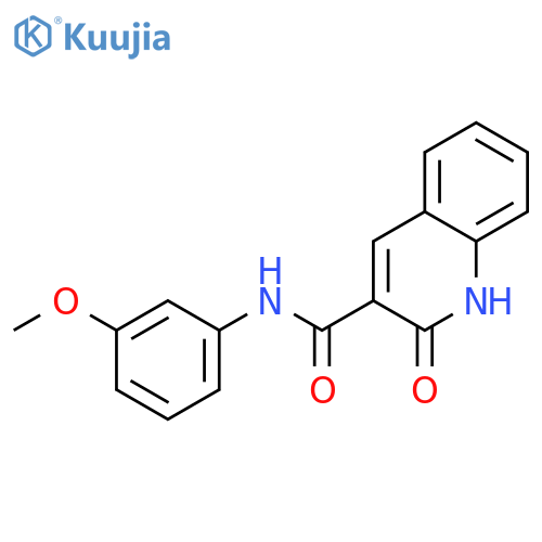 3-Quinolinecarboxamide, 1,2-dihydro-N-(3-methoxyphenyl)-2-oxo- structure