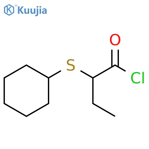 Butanoyl chloride, 2-(cyclohexylthio)- structure