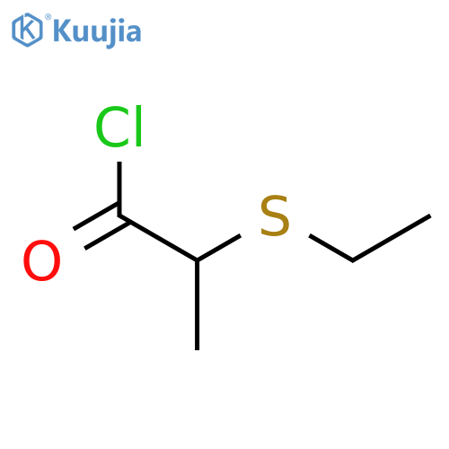Propanoyl chloride, 2-(ethylthio)- structure
