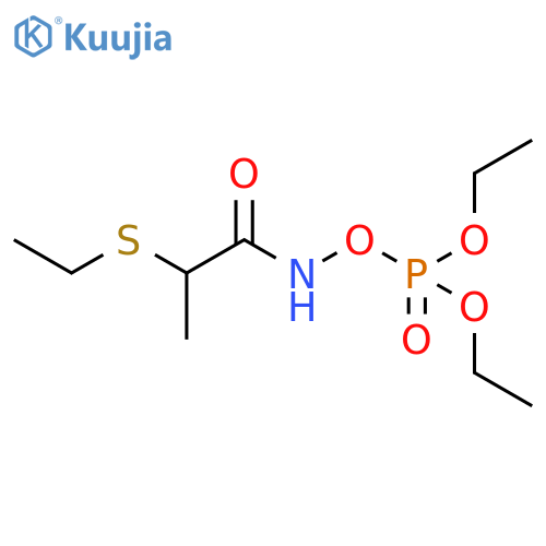 Propanamide, N-[(diethoxyphosphinyl)oxy]-2-(ethylthio)- structure