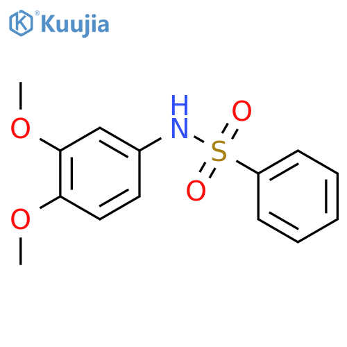 Benzenesulfonamide, N-(3,4-dimethoxyphenyl)- structure