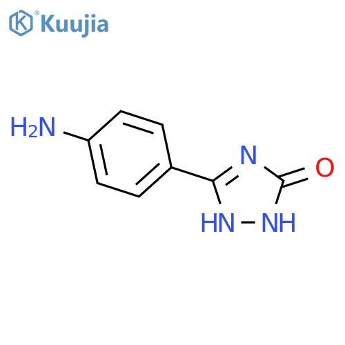 3-(4-aminophenyl)-4,5-dihydro-1H-1,2,4-triazol-5-one structure