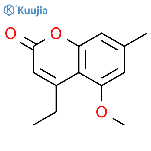 2H-1-Benzopyran-2-one, 4-ethyl-5-methoxy-7-methyl- structure