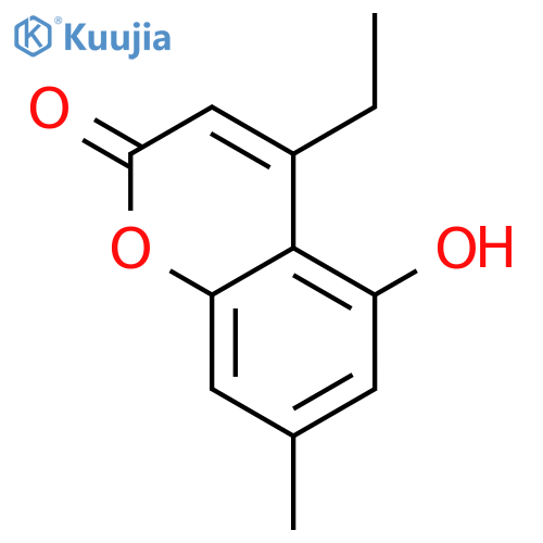 4-Ethyl-5-hydroxy-7-methyl-2H-chromen-2-one structure
