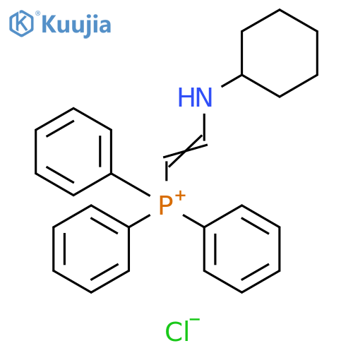 Phosphonium, [2-(cyclohexylamino)ethenyl]triphenyl-, chloride structure