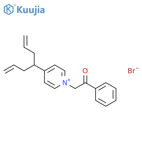 Pyridinium, 1-(2-oxo-2-phenylethyl)-4-[1-(2-propenyl)-3-butenyl]-,bromide structure