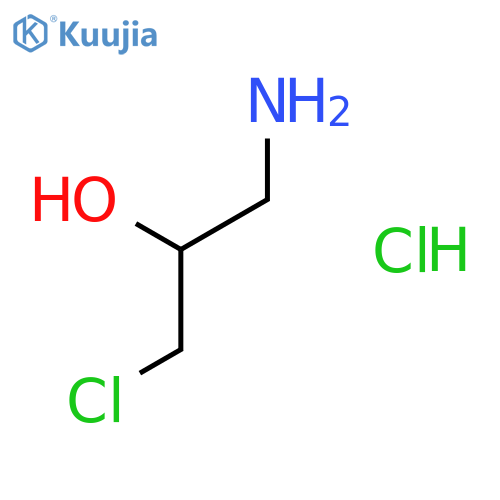 1-Amino-3-chloropropan-2-ol hydrochloride structure
