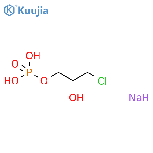 1,2-Propanediol, 3-chloro-, 1-(dihydrogen phosphate), sodium salt (1:2) structure