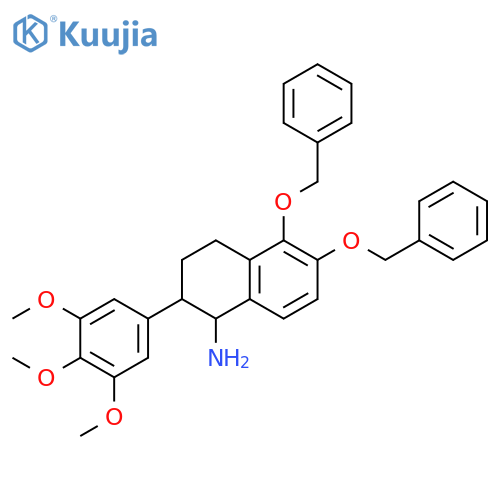 1-Naphthalenamine,1,2,3,4-tetrahydro-5,6-bis(phenylmethoxy)-2-(3,4,5-trimethoxyphenyl)- structure