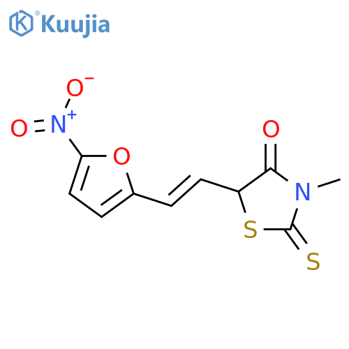 4-Thiazolidinone, 3-methyl-5-[2-(5-nitro-2-furanyl)ethenyl]-2-thioxo- structure