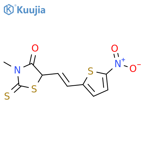 4-Thiazolidinone, 3-methyl-5-[2-(5-nitro-2-thienyl)ethenyl]-2-thioxo- structure