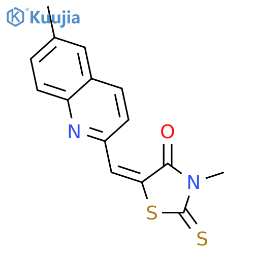 4-Thiazolidinone,3-methyl-5-[(6-methyl-2-quinolinyl)methylene]-2-thioxo- structure