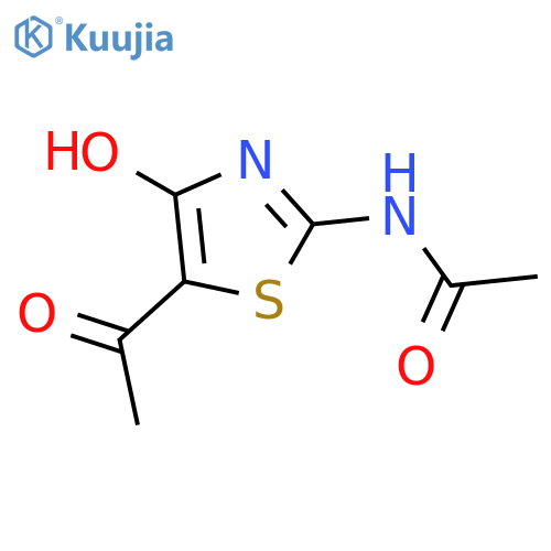 Acetamide, N-(5-acetyl-4-hydroxy-2-thiazolyl)- structure