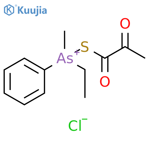 Arsonium, [(1,2-dioxopropyl)thio]ethylmethylphenyl-, chloride structure